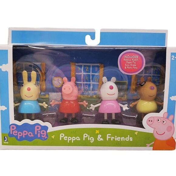 Peppa Pig Playset Rebecca Rabbit Suzy Sheep Pedro Pony - Picture 1 of 9